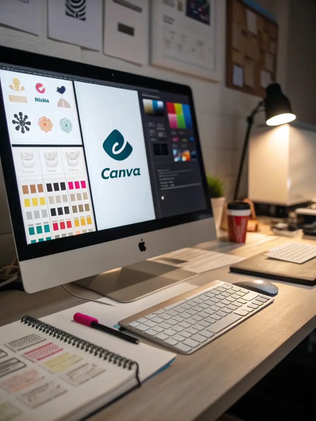A content calendar and blog post examples on a digital screen, demonstrating Limitless Digital Solutions' Content Management & Strategy service.